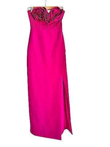 ML Monique Lhuillier Stella Rosette Cocktail Dress (view 2)