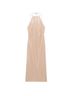 Mango Solid Tan Ivory Cocktail Dress Size L - photo 1