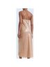 Mango Solid Tan Ivory Cocktail Dress Size L - photo 5