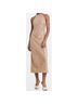 Mango Solid Tan Ivory Cocktail Dress Size L - photo 4