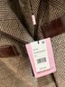 Avec Les Filles 83% Polyester 11% Acrylic 4% Nylon 2% Wool 100% Polyurethane 85% Rayon 15% Polyester 100% Polyester Houndstooth Brown Blazer Size M - photo 6