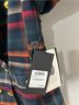 Halogen 82% Polyester 16% Rayon 2% Spandex 100% Polyester Plaid Blue Green Blazer Size 6 - photo 10