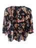 Joie Floral Multi Color Short Sleeve Button-Down Shirt Size L - photo 2
