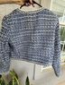 Christian Lacroix 79% Polyester 14% Acrylic 7% Nylon 4% Other 100% Polyester Tweed Blue White Jacket Size L - photo 5
