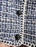Christian Lacroix 79% Polyester 14% Acrylic 7% Nylon 4% Other 100% Polyester Tweed Blue White Jacket Size L - photo 8