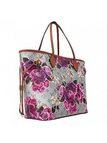Louis Vuitton Louis Vuitton LV Garden Neverfull MM Tote Bag M21352 Silver Pink Women's (view 2)