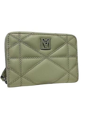MCM MCM (MCM) Wallet/Coin Case MYL DSLM01 J3001 Light Beige Leather Women's Round (view 1)