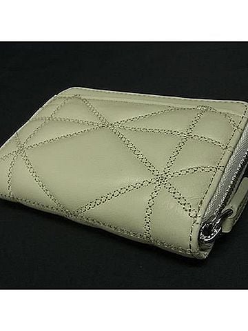 MCM MCM (MCM) Wallet/Coin Case MYL DSLM01 J3001 Light Beige Leather Women's Round (view 2)