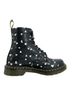 Dr. Martens 100% Leather Hearts Black Pink White Boots Size 7 - photo 4