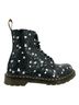 Dr. Martens 100% Leather Hearts Black Pink White Boots Size 7 - photo 1