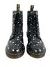 Dr. Martens 100% Leather Hearts Black Pink White Boots Size 7 - photo 3