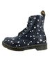 Dr. Martens 100% Leather Hearts Black Pink White Boots Size 7 - photo 5
