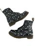 Dr. Martens 100% Leather Hearts Black Pink White Boots Size 7 - photo 2