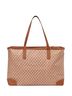 Time and Tru 100% Recycled Polyester Print Brown Tote One size - photo 2