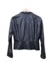 Scanlan Theodore 55% Gauze 100% Leather Black Leather Jacket Size 12 - photo 2