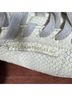 ALLSAINTS 100% Leather Snake Print Black White Sneakers Size 8 1/2 - photo 3