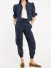 Cinq à Sept 100% Polyamide 75% Viscose 21% Polyester 4% Spandex Blue Cargo Pants Size S - photo 5