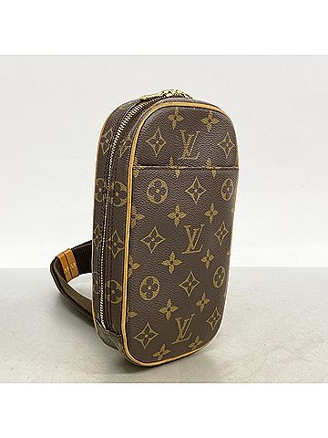 Louis Vuitton Louis Vuitton Monogram Pochette Gange Bag, M51870, Brown, Men's, P2875678 (view 2)