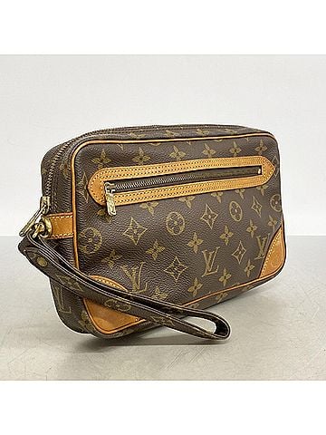 Louis Vuitton Louis Vuitton Monogram Marly Dragonne GM Clutch Bag M51825 Brown Men's P2874886 (view 2)