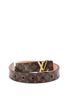 Louis Vuitton 100% Coatead Canvas Brown LV Initiales Belt Monogram Canvas Thin One size - photo 1
