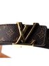 Louis Vuitton 100% Coatead Canvas Brown LV Initiales Belt Monogram Canvas Thin One size - photo 4