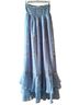 Ann Taylor LOFT 100% Polyester 100% Polyester Floral Blue Formal Skirt Size XXS - photo 1