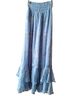 Ann Taylor LOFT 100% Polyester 100% Polyester Floral Blue Formal Skirt Size XXS - photo 2