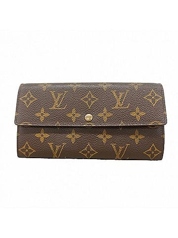 Louis Vuitton Louis Vuitton Monogram Pochette Portemonnaie Credit Long Wallet M61726 Brown Women's (view 1)