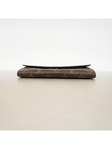 Louis Vuitton Louis Vuitton Monogram Pochette Portemonnaie Credit Long Wallet M61726 Brown Women's (view 2)