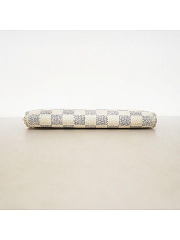 Louis Vuitton Louis Vuitton Damier Azur Zippy Wallet N60019 White Women's Long (view 2)