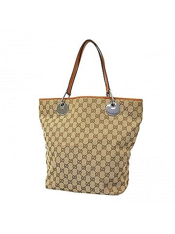 Gucci Gucci GG Canvas Tote Bag 120836, Brown Canvas, Women's (view 1)