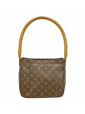 Louis Vuitton Louis Vuitton Monogram Looping MM Shoulder Bag M51146 Brown Women's (view 1)