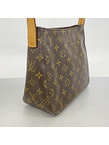 Louis Vuitton Louis Vuitton Monogram Looping MM Shoulder Bag M51146 Brown Women's (view 2)