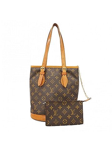 Louis Vuitton Louis Vuitton Monogram Bucket PM Tote Bag M42238 Brown (Women's) (view 1)