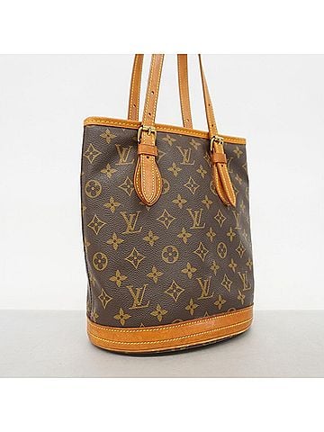 Louis Vuitton Louis Vuitton Monogram Bucket PM Tote Bag M42238 Brown (Women's) (view 2)