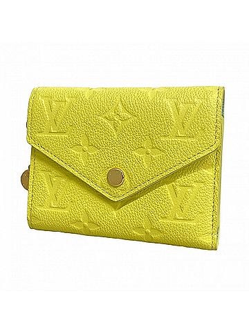 Louis Vuitton Louis Vuitton Tri-fold Wallet Monogram Empreinte Portefeuille Victorine M28292 Citrus Sky Blue Women's (view 1)