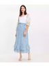 Ann Taylor LOFT 100% Polyester 100% Polyester Floral Blue Formal Skirt Size XXS - photo 5