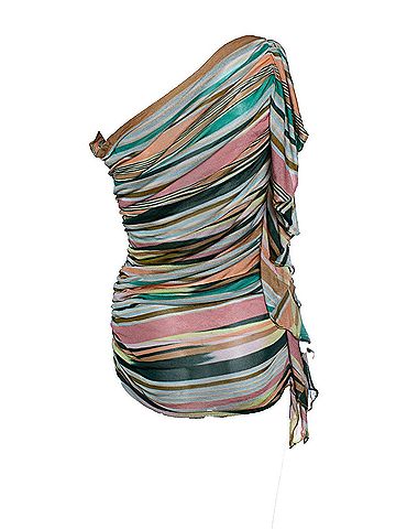 Missoni Missoni, one shoulder top with ruffles (view 2)