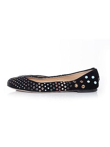 Giuseppe Zanotti Giuseppe Zanotti, Suede Ballerina with colored studs (view 2)