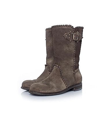 Jimmy Choo Jimmy Choo, suede biker boots (view 1)