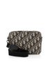 Christian Dior 100% Leather Blue Dior Oblique Double Zip Pouch One size - photo 1
