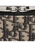 Christian Dior 100% Leather Blue Dior Oblique Double Zip Pouch One size - photo 9