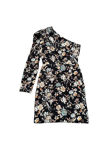 Les Rêveries One-Shoulder Gathered Cocktail Dress (view 1)