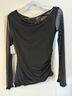 Open Edit Black Long Sleeve Blouse Size M - photo 4