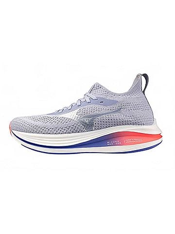 Mizuno Women's Neo Zen Running Shoes in Icelandic Blue/Silver/Striking Coral (view 2)
