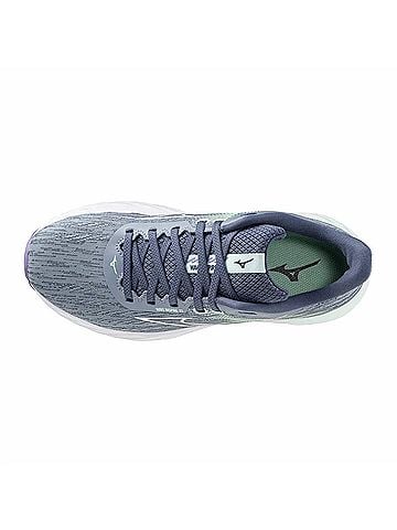 Mizuno Women's Wave Inspire 21 Running Shoe in Tradewinds-White (view 2)