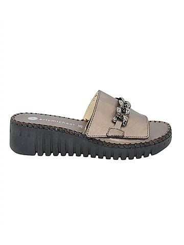 Eric Michael Women's Astoria Sandal in Pewter (view 2)