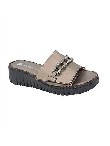 Eric Michael Women's Astoria Sandal in Pewter (view 1)