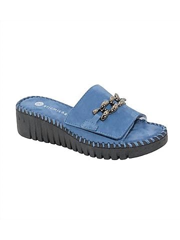 Eric Michael Women's Astoria Sandal in Denim (view 1)