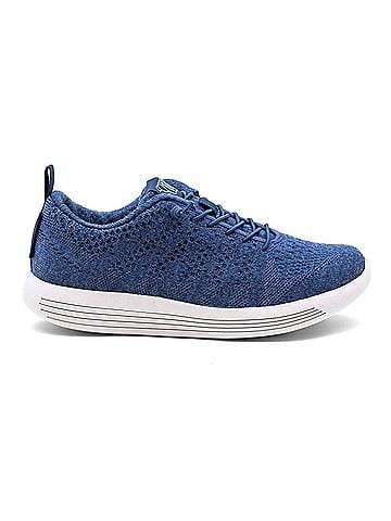 woolloomooloo Men's Belmont Sneaker in Denim Merino Wool (view 2)